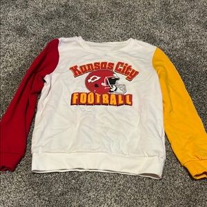Kids Kansas City Football Sweatshirt - Red, Yellow, White